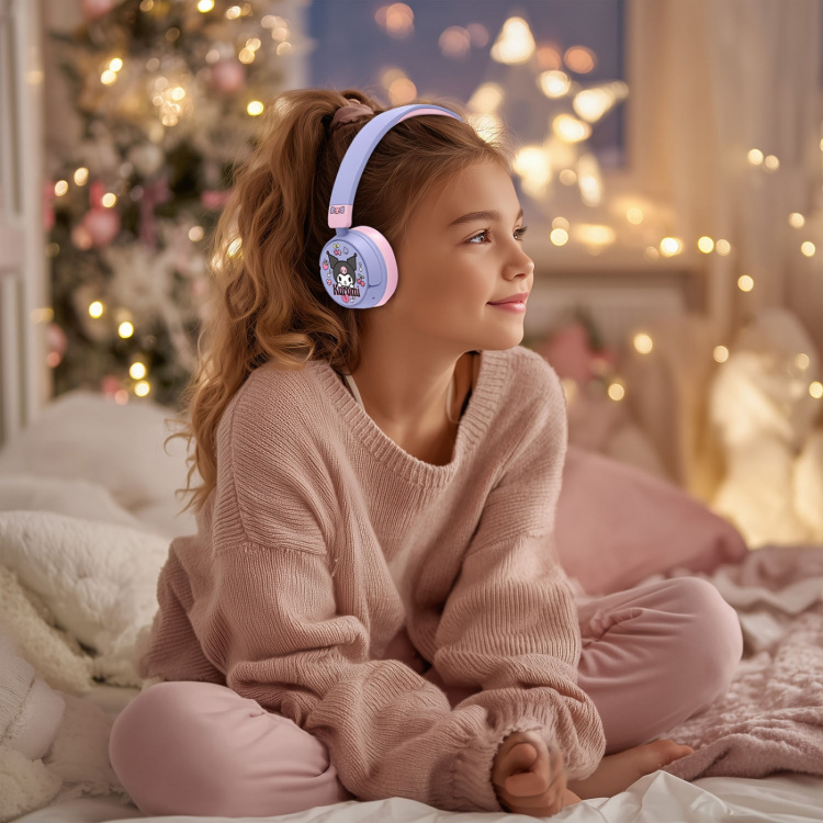 KUROMI Hörlurar On-Ear Trådlös 85dB/95dB Delning Aux