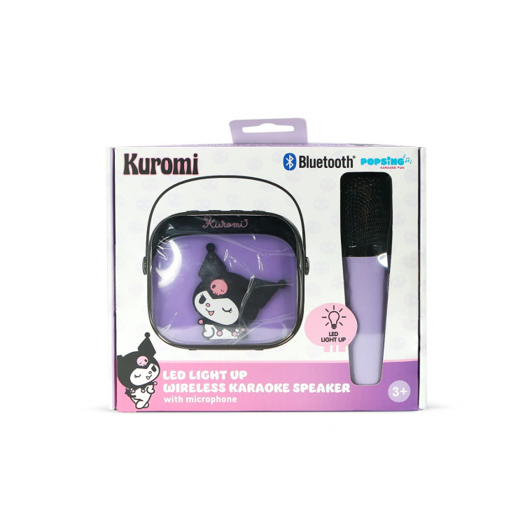 KUROMI Karaokehögtalare Popsing Mikrofon LED