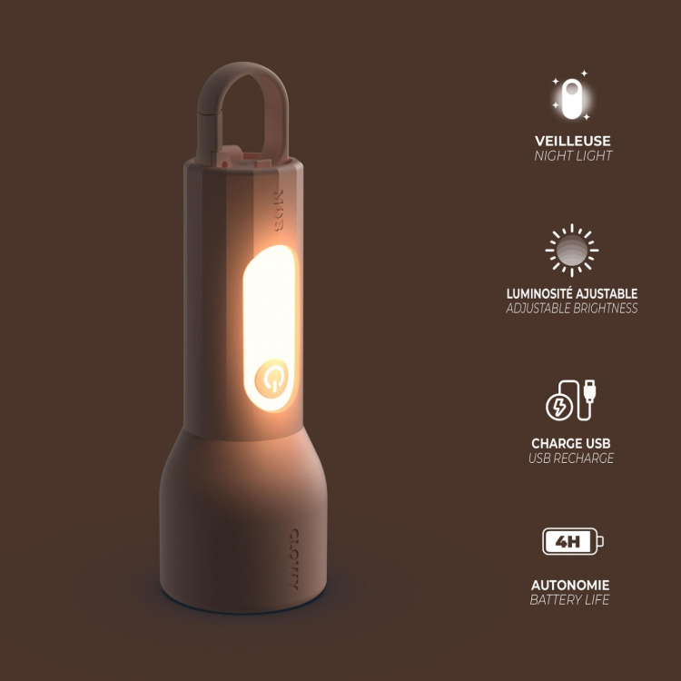 Mobility On Board Ficklampa Glowy Rosa