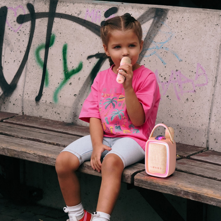 Mobility On Board Högtalar/Karaoke-kit Singy Party Rosa