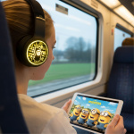 MINIONS Hörlurar LED Trådlösa On-Ear