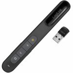 LogiLink Trådlös presentatör med laserpekare Svart