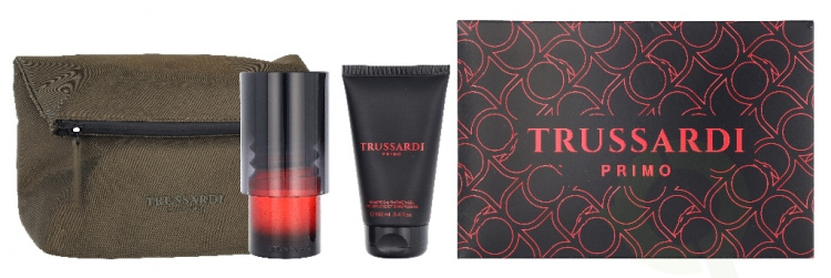 Trussardi Primo Giftset 200 ml Edp Spray 100ml Box/Shampoo & Shower Gel 100ml/Beauty Bag