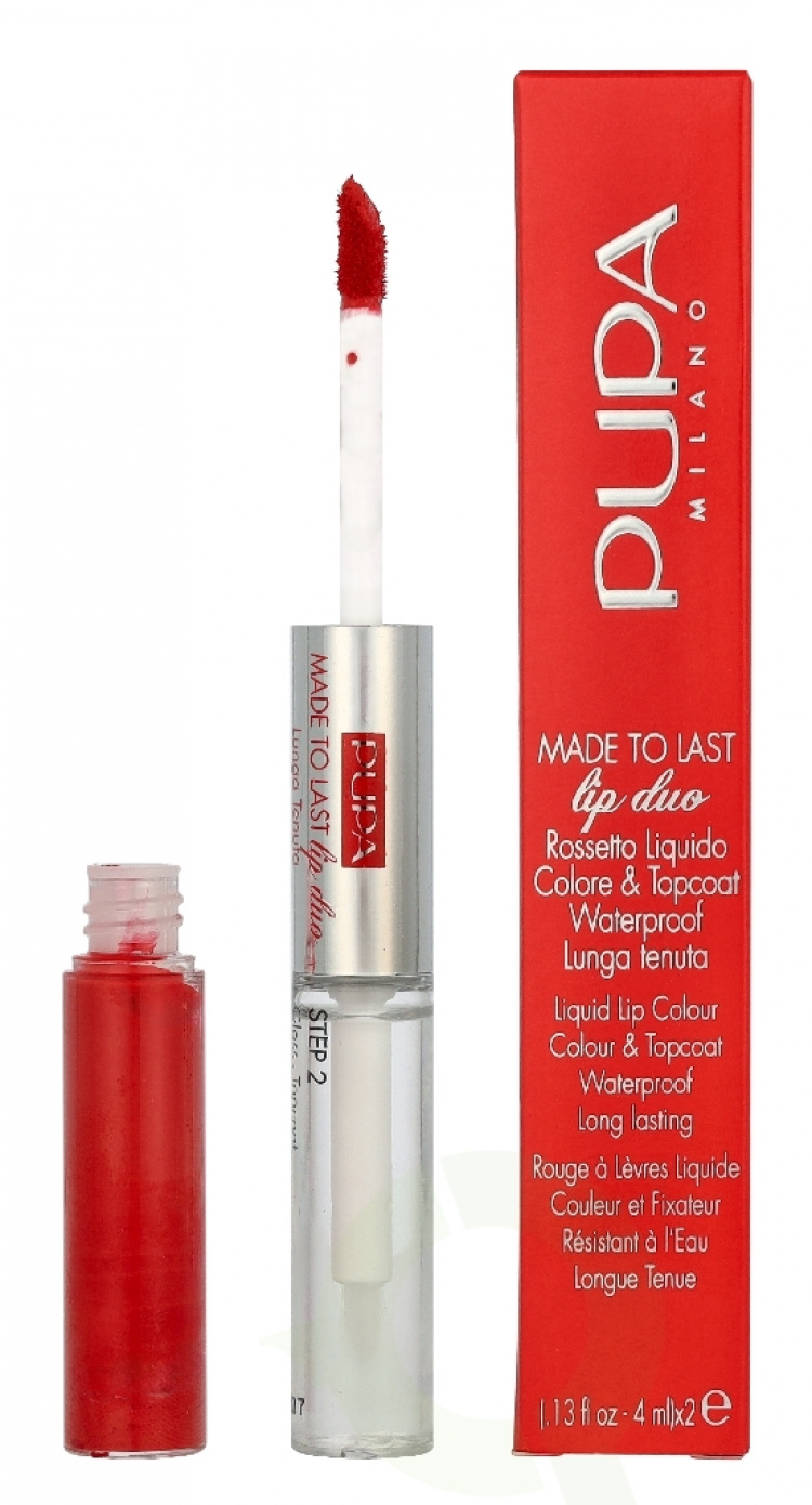 Pupa Milano Pupa Made to Last Lip Duo Lipstick 8 ml #018 Imperial Red / 2x4ml