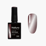 Nailura Gelpolish 288 – Mörk taupegrå – Metallisk glans