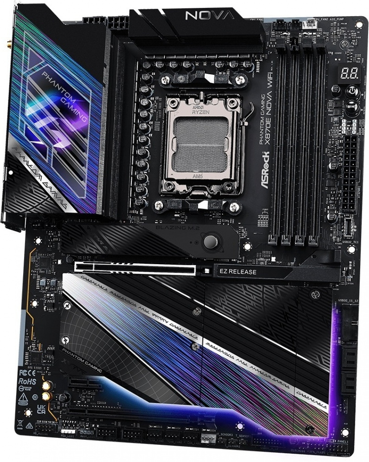 ASRock X870E Nova WIFI ATX-moderkort