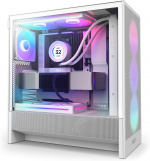 NZXT H5 Flow RGB (2024) ATX-chassi med fönster, vit