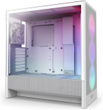 NZXT H5 Flow RGB (2024) ATX-chassi med fönster, vit