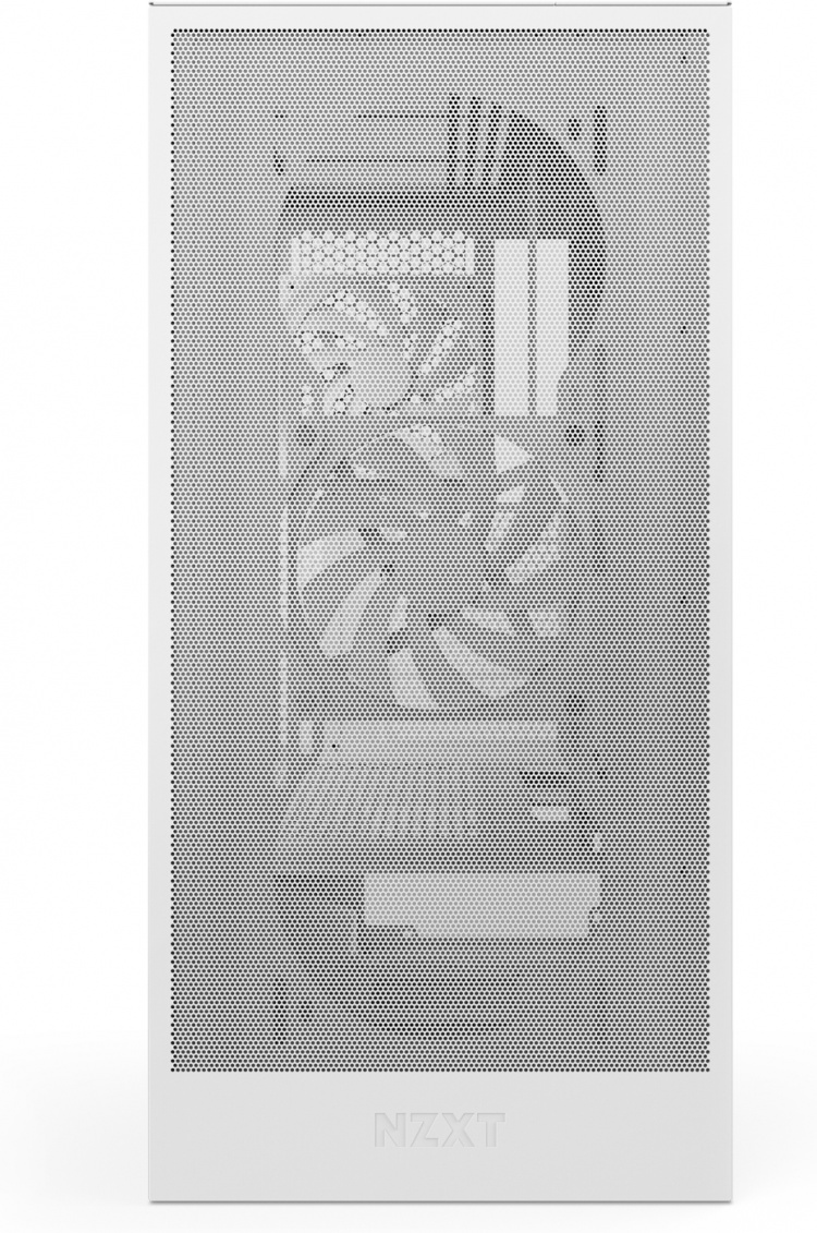 NZXT H5 Flow RGB (2024) ATX-chassi med fönster, vit