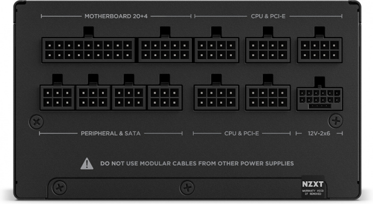NZXT C1200 ATX 3.1-nätaggregat, 1200 W, svart
