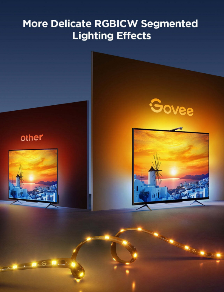 Govee TV Backlight 3 Lite – LED-ljusslinga för TV-apparater