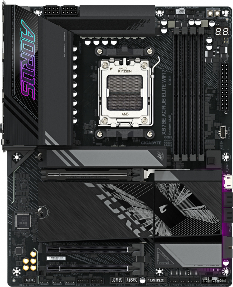 Gigabyte X870E AORUS ELITE WIFI7 ATX-moderkort
