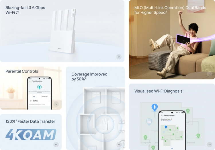 Huawei BE3 Dual-band WiFi 7-router