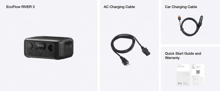 EcoFlow River 3 bärbar powerbank, 245 Wh