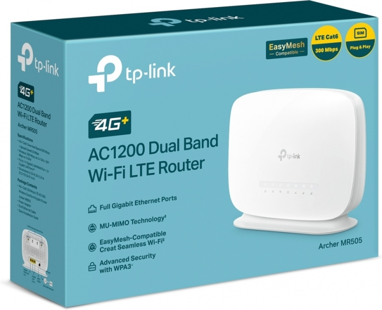 TP-Link Archer MR505 4G+ LTE-modem och WiFi-basstation 