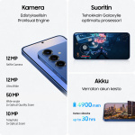 Samsung Galaxy S25+ 5G-telefon, 256/12 GB, Silver Shadow