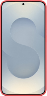 Samsung Galaxy S25+ silikonskydd, röd