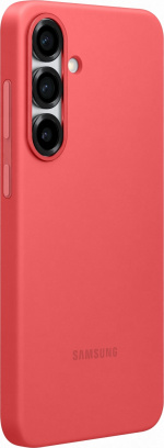 Samsung Galaxy S25+ silikonskydd, röd