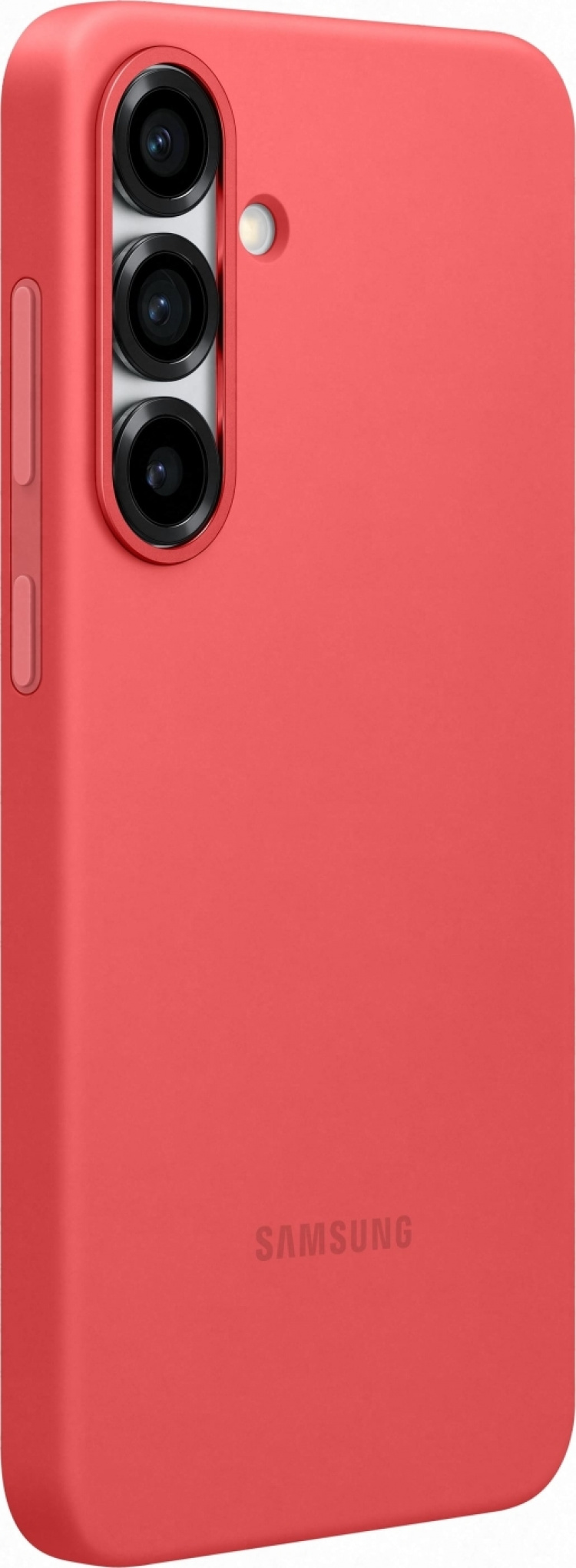 Samsung Galaxy S25+ silikonskydd, röd