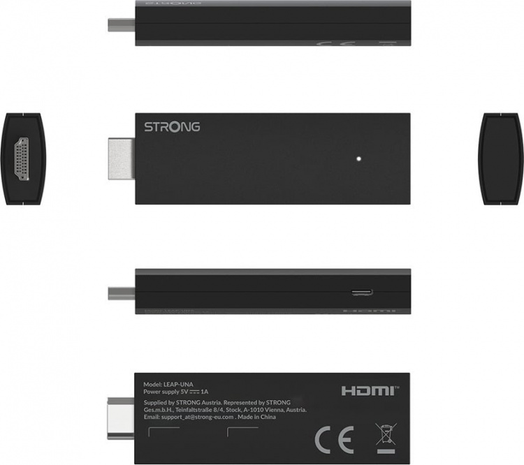 Strong LEAP-UNA Wi-Fi 2K Android TV-mediaspelare