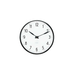 Arne Jacobsen Clocks Arne Jacobsen – Väggklocka för stationer – Ø21 cm – Svart