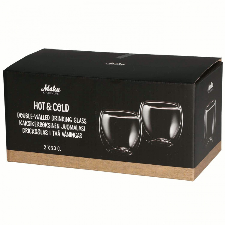 Maku Dubbelväggade glas 20 cl 2-pack
