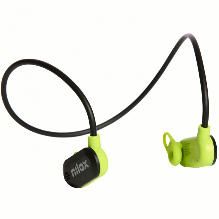 Nilox Hörlurar Sport Air Conduction ENC Airtunes Svart/Lime