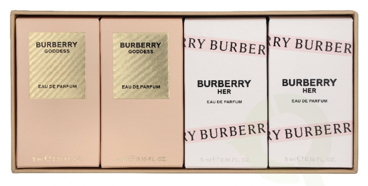 Burberry Ladies Miniatures Set 20 ml 2x5ml - Edp Spray - 2x Her/2x Goddess
