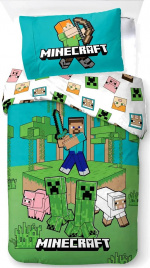 BrandMac Sängkläder – vuxenstorlek 140 x 200 cm – Minecraft Jungle Explore (1029465)