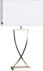 By Rydéns Bordslampa Omega 69 cm mässing/vit 2829620-5000 By Rydéns