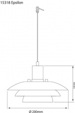 Aneta Fönsterlampa EPSILON 15318-12 Aneta