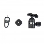 3 Legged Thing Airhed VU View Panel Arca Ballhead Twist Plate Lock,Blk/Blk