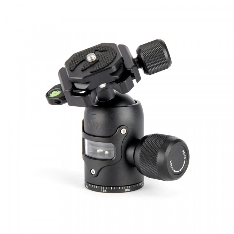 3 Legged Thing Airhed VU View Panel Arca Ballhead Twist Plate Lock,Blk/Blk