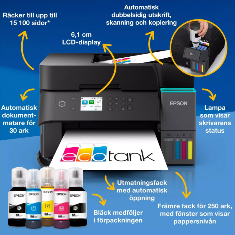 Epson Bläckstråleskrivare EcoTank ET-3950 Epson
