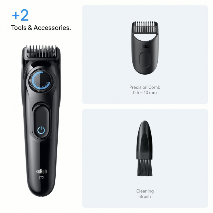 Braun Skäggtrimmer Styler BT3500 Black/Blue