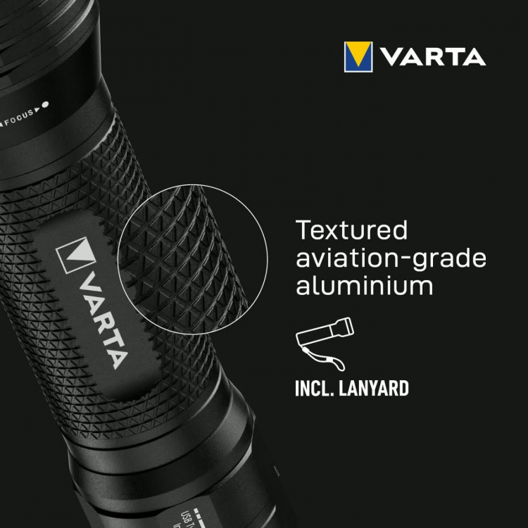 Varta Ficklampa 2000lm IP67 Night Cutter Pro F40R