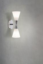 Herstal Vägglampa Harlekin Duo Krom D105 Herstal