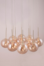 Globen Lighting Taklampa Skyfall 655154 Amber/Mässing Globen Lighting