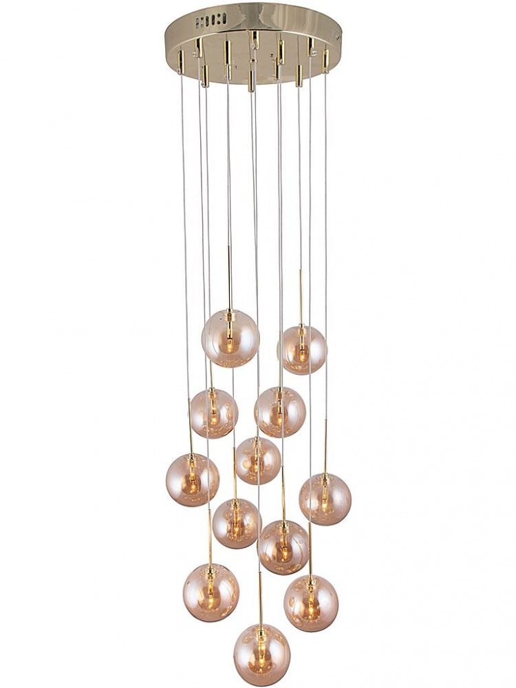 Globen Lighting Taklampa Skyfall 655154 Amber/Mässing Globen Lighting