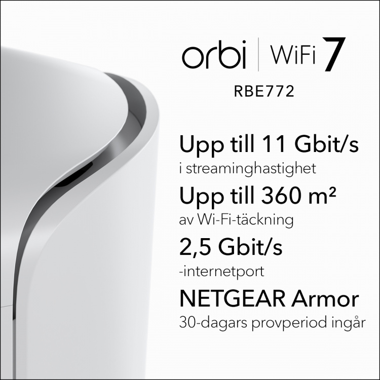 Netgear Orbi 770 Series Tri-Band WiFi 7 Mesh 2-Pack Netgear