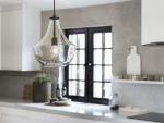 PR Home Taklampa Hamilton Clear/black 30cm PR Home
