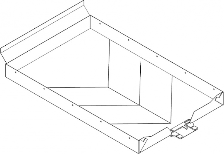 Tollco Tillbehör kylskåp Läckageskydd kyla W30 vinkyl - BxD: 296x465mm Tollco