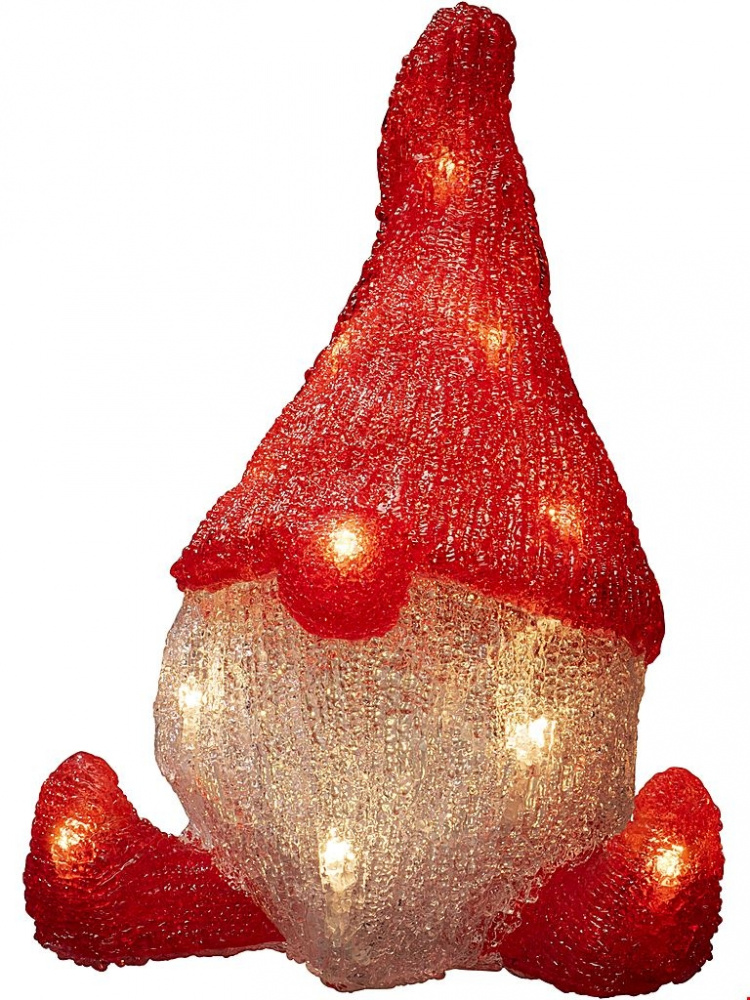 Konstsmide B/O Tomte akryl 26cm 6228-103 Konstsmide