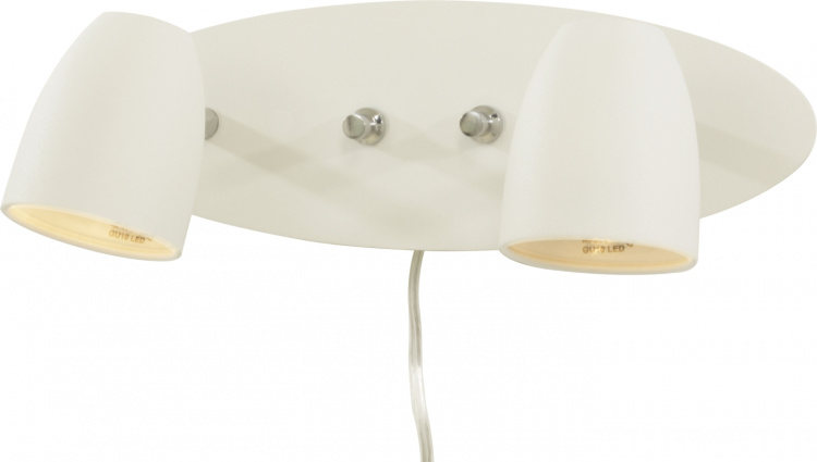Aneta Vägglampa SANDNES 10804-01 dubbel vit Aneta