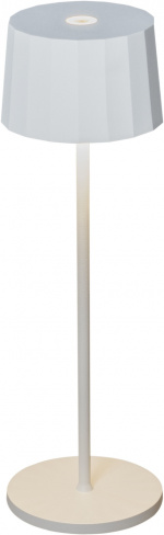 Konstsmide Bordslampa Positano vit USB Konstsmide