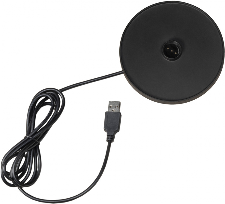 Konstsmide Bordslampa Positano vit USB Konstsmide