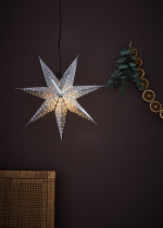 Markslöjd Julstjärna GLITTER 45 cm silver Markslöjd